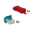 Delock 6 db-os RJ45 apa Secure Clip készlet (86425)