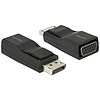 Delock Adapter Displayport 1.2-dugós csatlakozó  VGA-csatlakozóhüvely, fekete (65653)