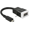 Delock Adapter HDMI-micro D dugó  VGA hüvely audióval (65589)