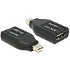 Delock Adapter mini Displayport-dugós csatlakozó  HDMI-csatlakozóhüvely (65552)