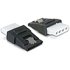 Delock Adapter Power 4tűs Molex female  SATA power 15tűs male rögzítővel (65046)