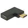 Delock Adapter USB 10 Gbps (USB 3.1 Gen 2) USB Type-C csatlakozó  csatlakozó ívelt bal / jobb (65915)