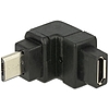 Delock Adapter USB 2.0 Micro-B apa  USB 2.0 Micro-B anya elforgatott végű (65669)