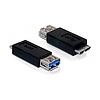 Delock Adapter USB 3.0-A female  micro USB 3.0-B male (65183)