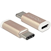 Delock Adapter USB Type-C 2.0 male (host)  USB 2.0 Micro-B female (device) coppery (65677)