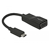 Delock Adapter USB Type-C csatlakozódugóval  VGA csatlakozóhüvellyel (DP váltakozó mód) (63923)