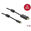 Delock Aktív USB Type-C - HDMI kábel (DP Alt Mode) 4K 60 Hz 1 méter hosszú (85969)