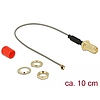 Delock Antenna kábel RP-SMA anya  MHF / U.FL-LP-068 kompatibilis apa csatlakozó 1.13 10 cm (89830)