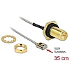 Delock Antenna kábel RP-SMA jack bulkhead to MHF I LK plug 1.13 35 cm szélessége 10 mm splash (90292)