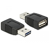 Delock Átalakító EASY-USB 2.0-A apa USB 2.0-A anya, csak töltéshez (65965)