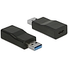 Delock Átalakító USB 3.1 Gen 2 A-típusú csatlakozódugó  USB Type-C típusú csatlakozóhüvely, aktív (65696)