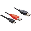 Delock Cable 2 x USB 2.0-A apa USB mini 5-pin (83178)