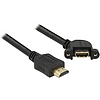 Delock Cable HDMI A apa HDMI A anya panel-mount 110 angled 1 m (85103)