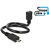 Delock Cable USB 2.0 Micro-B male  USB 2.0 Micro-B female OTG ShapeCable 0.35 m (83924)