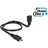 Delock Cable USB 2.0 Micro-B male  USB 2.0 Micro-B female OTG ShapeCable 0.50 m (83925)