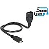 Delock Cable USB 2.0 Micro-B male  USB 2.0 Type-A female OTG ShapeCable 0.50 m (83928)