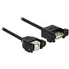 Delock Cable USB 2.0 Type-B female panel-mount  USB 2.0 Type-A female panel-mount 25 cm (85107)