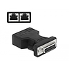 Delock D-Sub 15 tűs anya 2 db. RJ45 anya adapter (66806)