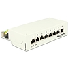 Delock Desktop Patch Panel 8 Port Cat.6A white (87678)