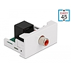 Delock Easy 45 modul RCA anya - RJ45 anya port 22,5 x 45 mm (81340)