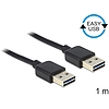 Delock EASY-USB 2.0-A apa  apa kábel, 1 m (83460)