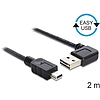 Delock EASY-USB 2.0 -A apa hajlított  USB 2.0 mini apa kábel, 2 m (83379)