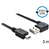 Delock EASY-USB 2.0 -A apa hajlított  USB 2.0 mini apa kábel, 3 m (83380)