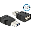 Delock EASY-USB 2.0-A apa  USB 2.0-A anya adapter (65520)