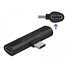 Delock Fekete adapter USB Type-C - 2 db. USB Type-C PD (64114)