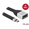 Delock FPC lapos csík kábel USB Type-C - DisplayPort (DP Alt Mode) 4K 60 Hz 14 cm (86934)