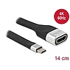 Delock FPC lapos csík kábel USB Type-C - HDMI (DP Alt Mode) 4K 60 Hz 14 cm (86933)