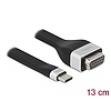 Delock FPC lapos csík kábel USB Type-C - VGA (DP Alt Mode) 13 cm (86730)