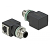 Delock Hálózati adapter M12 8 tűs A-kódolt adugó - RJ45 anya (66315)