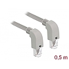 Delock Hálózati kábel RJ45 Cat.6 S/FTP lefelé néző / lefelé néző 0,5 m (85867)