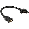 Delock HDMI A anya  HDMI A anya Fali kábel, szögletes, 25 cm (85101)