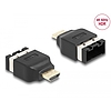 Delock HDMI autóipari adapter HDMI-E anya HDMI-A dugóhoz, 4K 60 Hz (65963)