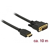 Delock HDMI - DVI 24+1 kétirányú kábel 10 m (85657)