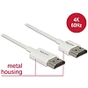 Delock HDMI-kábel Ethernettel - HDMI-A-csatlakozódugó  HDMI-A-csatlakozódugó, 3D, 4K, 3 m, vékony (85138)