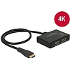 Delock HDMI UHD-es elosztó 1 x HDMI-bemenet  2 x HDMI-kimenet 4K (87700)