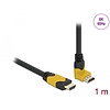 Delock High Speed HDMI kábel egyenes csatlakozódugóval - csatlakozódugóval 90 ívelt felfelé 48 Gbps (86988)