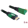 Delock High Speed HDMI-kábel típusú Ethernet HDMI A dugós  HDMI A dugós derékszögu 4K 5 m (82954)