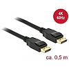 Delock Kábel Displayport 1.2 dugó  Displayport dugó 4K 60 Hz 0,5 m (85506)