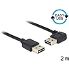 Delock Kábel, EASY-USB 2.0-s A- típusú csatlakozódugó  EASY-USB 2.0-s-A-típusú csatlakozódugó, ível (85557)