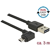 Delock Kábel, EASY-USB 2.0-s A-típusú csatlakozódugó  EASY-USB 2.0-s Micro-B típusú csatlakozódugó, (83854)