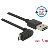 Delock Kábel, EASY-USB 2.0-s A-típusú csatlakozódugó  EASY-USB 2.0-s Micro-B típusú csatlakozódugó, (83857)