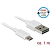 Delock Kábel, EASY-USB 2.0-s A-típusú csatlakozódugó  EASY-USB 2.0-s Micro-B típusú csatlakozódugó, (84807)