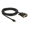 Delock Kabel mini Displayport 1.1 dugór  DVI 24+1 dugó 5 m (83991)