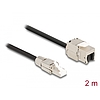 Delock Kábel RJ45 dugasz terepen szerelhető Keystone Modul RJ45 aljzathoz Cat.6A 2 m (87209)