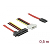 Delock Kábel SAS SFF-8482 + Táp  1 db. 7 pin-es SATA 0,5 m (82219)