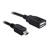 Delock kábel USB 2.0-A anya  mini USB apa 0,5 m (82905)